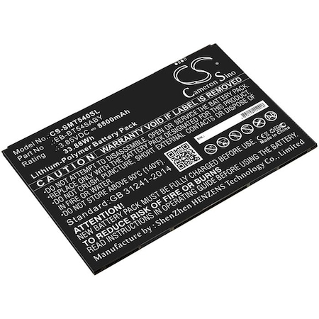 Bsc Preferred Samsung SM-T540 SM-T545 SM-T547 Tab Active Pro Tab Active Pro 10.1 Tablet Replacement Battery CS-SMT540SL